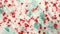 Watercolor Splashes Wallpaper Raspberry Red and Minty Fresh