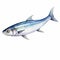 Watercolor Style Clipart Of Blue Sardine Fish