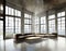 Watercolor of Stylish Interior Design Loft Living
