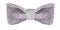 Watercolor stylish vintage wedding bow tie in purple and white colors. Formal wear for official event