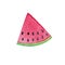 Watercolor summer travel watermelon illustration