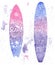 Watercolor surfing design.