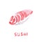 Watercolor sushi