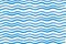 Watercolor texture Blue thin wave stripes horizontal
