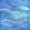 Watercolor transparent sea ocean wave blue colorful background. Watercolour hand painted waves illustration