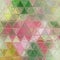 Watercolor triangle multicolor pastel background, spring colors of tulips for card or banner