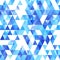 Watercolor triangle seamless pattern