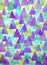 Watercolor triangles background. Triangles background of geometric shapes.