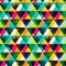 Watercolor triangles seamless pattern. Modern hipster seamless p