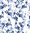 Watercolor tropical floral pattern, delicate flower wallpaper.