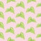 Watercolor tropical leaves seamless pattern