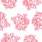 Watercolor under sea, seamless pattern.