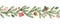 Watercolor vector Christmas banner with fir branches and place for text.