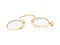 Watercolor vintage gold eyeglasses