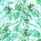 Watercolor vintage seamless pattern, floral pattern, green roses, buds, branch.  Plants, flowers, grass