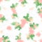 Watercolor Wash pink  Flowers Background