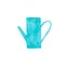 Watercolor watering can for room plants in Aqua Menthe. Illustration of the home plant