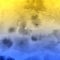 Watercolor wet abstract background. Blue yellow gradient background. Abstract painting.