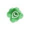 Watercolor Whatsapp messenger logo icon