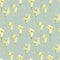 Watercolor white callas flowers seamless pattern