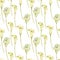 Watercolor white callas flowers seamless pattern