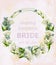 Watercolor white flowers Vector wreath. Beautiful wedding invitation. Vintage floral garlands