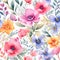 Watercolor wonders: floral patterns