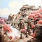 Watercolor wonders Unusual ancient palaces come to life