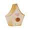 Watercolor wood birdhouse with heart. Spring decoration