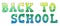 Watercolor Yellow Green Blue Back To School Typeface