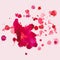 Watercolour blots, splash, vector illustration