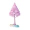 watercolour fairy magical tree isolated in pastel palette