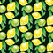 Watercolour lemon motif. concept vivid fashion backdrop