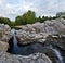 Watercourse of La Cesse river in French Herault department