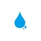 Waterdrop icon logo design vector template