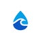 Waterdrop icon logo design vector template