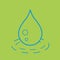 Waterdrop. Vector illustration decorative design