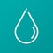 Waterdrop. Vector illustration decorative design