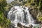 Waterfall in Aigualluts forau. Pyrenees Spain and France