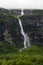 A Waterfall Along the Geirangerfjord