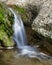 Waterfall Along Little Fern Hiking Trail at River Place, Austin