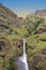 Waterfall in the Annapurna range in Nepal