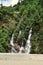 A waterfall as seen from Uttarkashi-Gangotri Highway, Uttarkashi, India