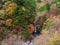 Waterfall in autumn