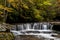 Waterfall in Autumn - Mash Fork Falls, Camp Creek State Park, West Virginia