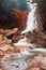 waterfall in autumn at Sarika National Park
