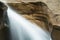 Waterfall at The Basin granite pothole, White Mountains, New Ham