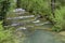 Waterfall and basins of Baume les messieurs