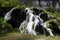 Waterfall and basins of Baume les messieurs in France