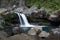 Waterfall at the Bassin Lucie in Reunion Island